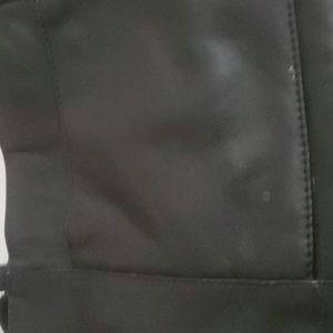 Black leather purse
